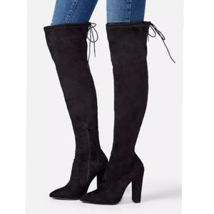 A sexy and flattering over-the-knee boot featuring